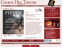 Tablet Screenshot of churchhilltheatre.org